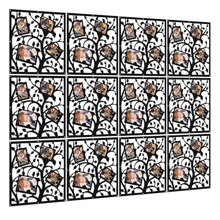 Foto - album Raumteiler Paravent Raumteiler Raumtrenner, KERNORV Room Divider Panel Curtain PVC Holz-Plastik Trennwand Home D