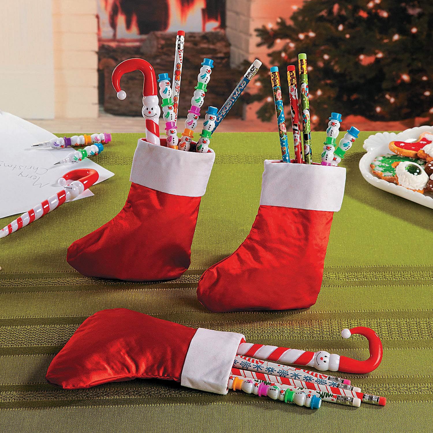 Satin Christmas Stockings Crafts for Kids and Fun Home