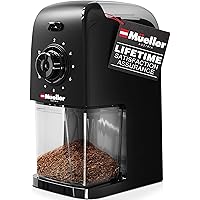 Mueller SuperGrind Burr Coffee Grinder Electric with Removable Burr Grinder Part - Up to 12 Cups of Coffee, 17 Grind…