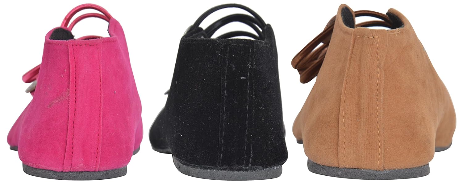 ampereus women's party ware belly 3 pc pack in pink/brown/black