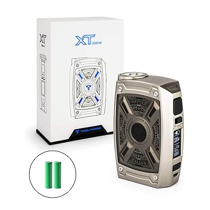 Tesla XT Akkuträger 220W 8000 mAh Mod-Box-Set E-Zigarette nikotinfrei (silber)