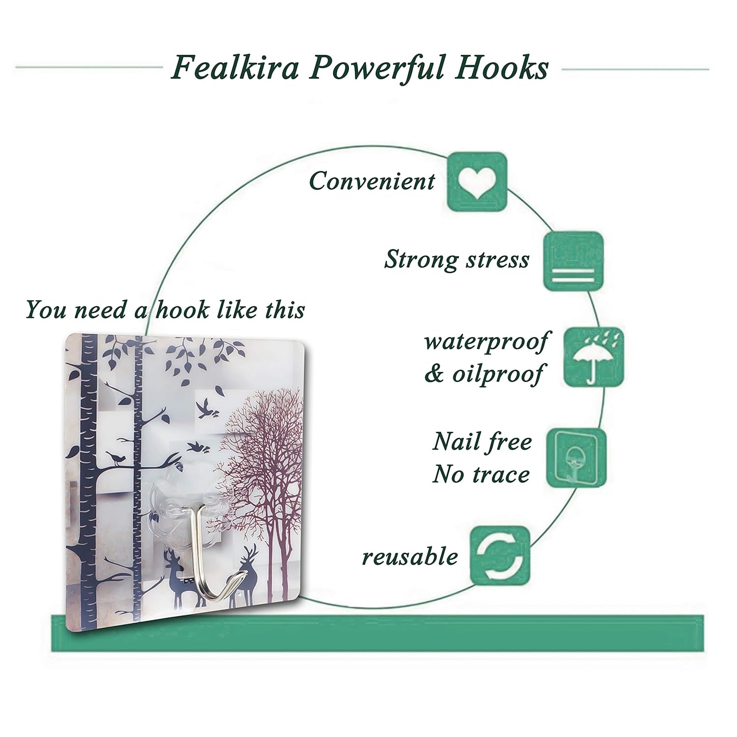 8 Packs 13 2lbs Reusable Heavy Duty Strong Magnetic Hooks