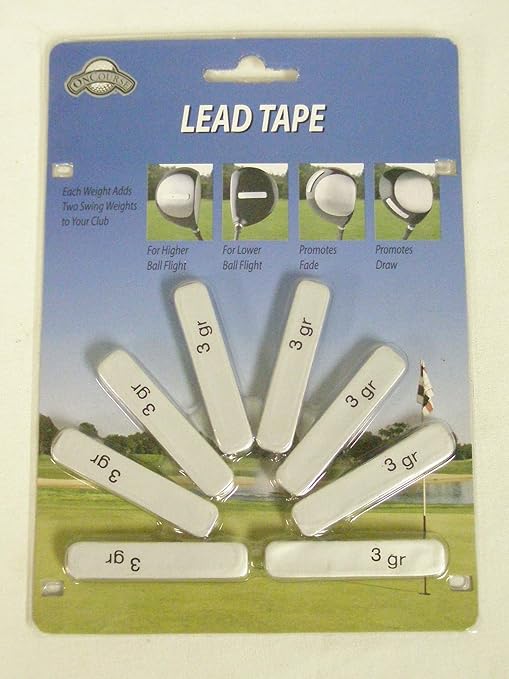 Golf Club Head Weights 8 Pre Cut Lead Tape Strips New