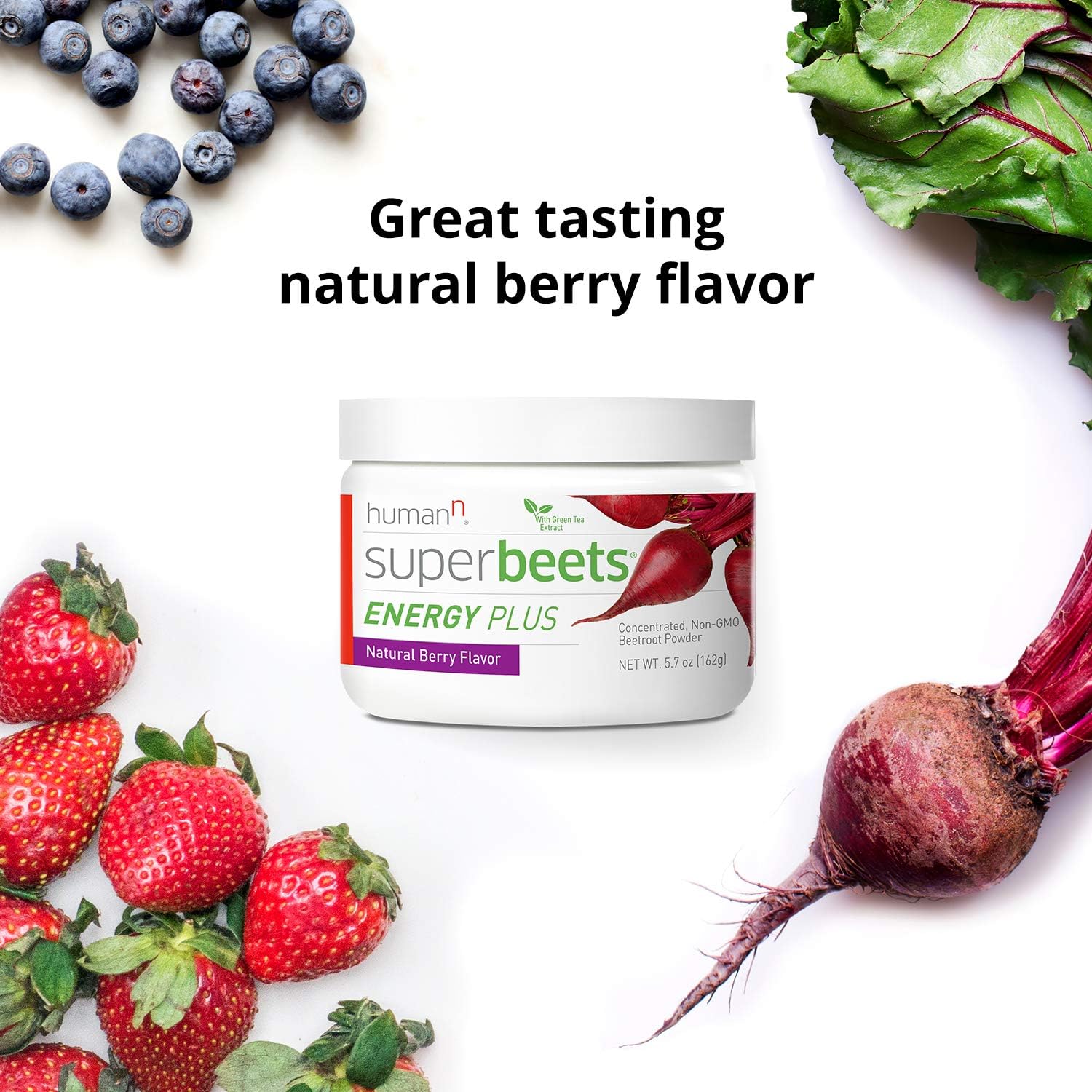 HumanN SuperBeets Energy Plus Concentrated NonGMO Beetroot