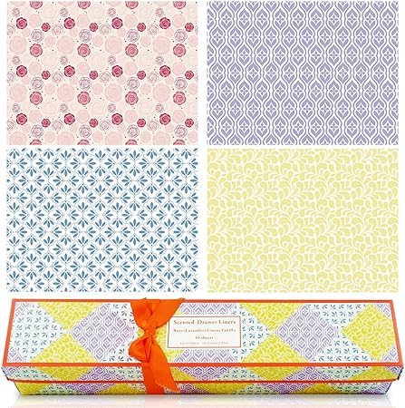La Bellefee 16 X Scented Drawer Liners Fragrance Of Rose