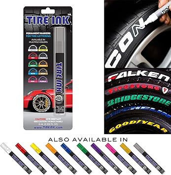 Amazon Com Tire Ink Paint Pen For Car Tires Permanent And Waterproof Carwash Safe 1 Pen Silver Automotive