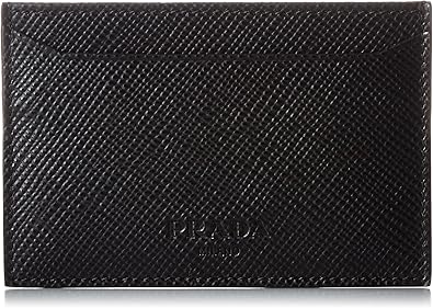 Amazon プラダ パスケース メンズ サフィアーノクイール カードケース 2m0fad ブラック Prada プラダ 定期入れ