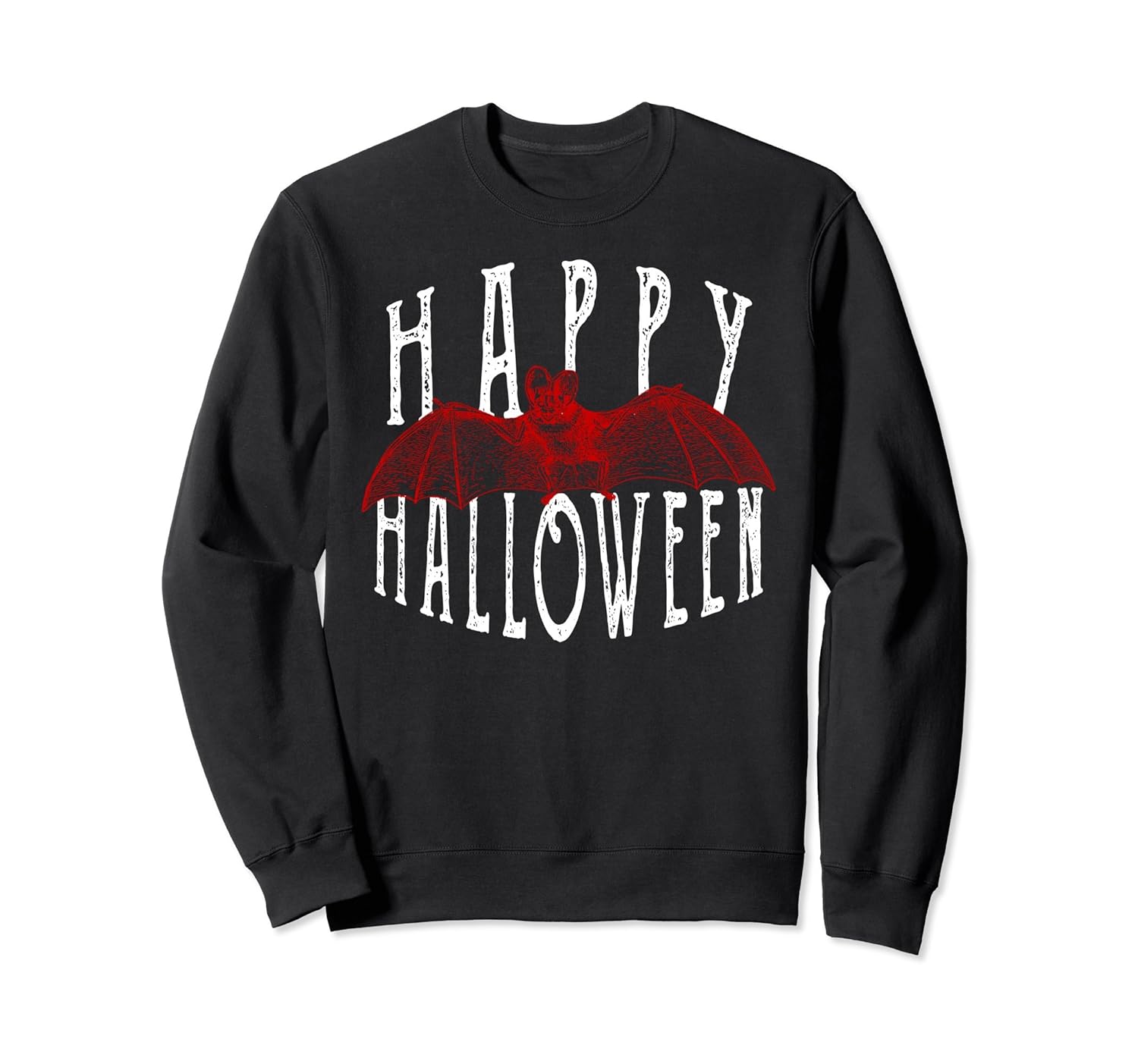 Happy Halloween Spooky Bat Sweatshirt For Men And Women-ANZ