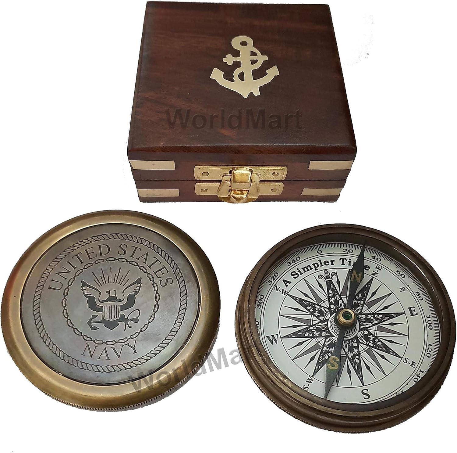 United States Navy Personalized Engraved Compass, Mens