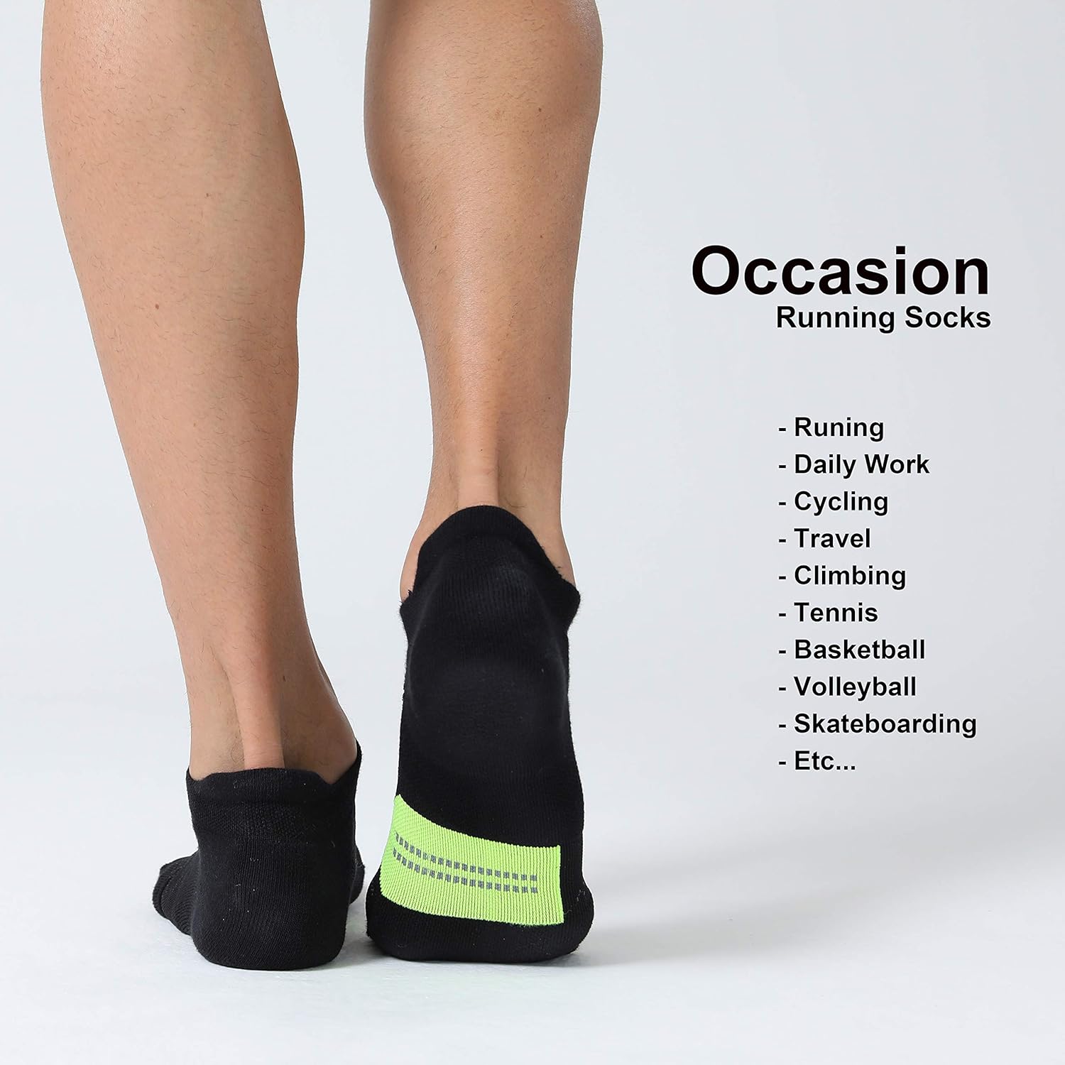 CelerSport 6 Pack Running Ankle Socks for Men and Women with Cushion, Low Cut Athletic Sport Tab Socks: Clothing