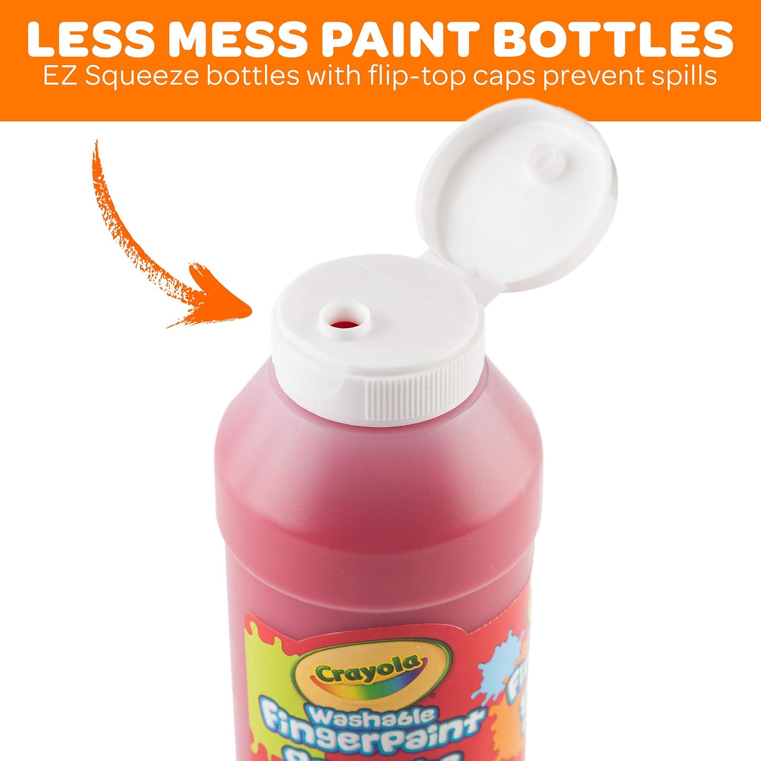 Crayola Washable Finger Paints, Stocking Stuffers for Toddlers & Kids, 6 Count: Toys & Games