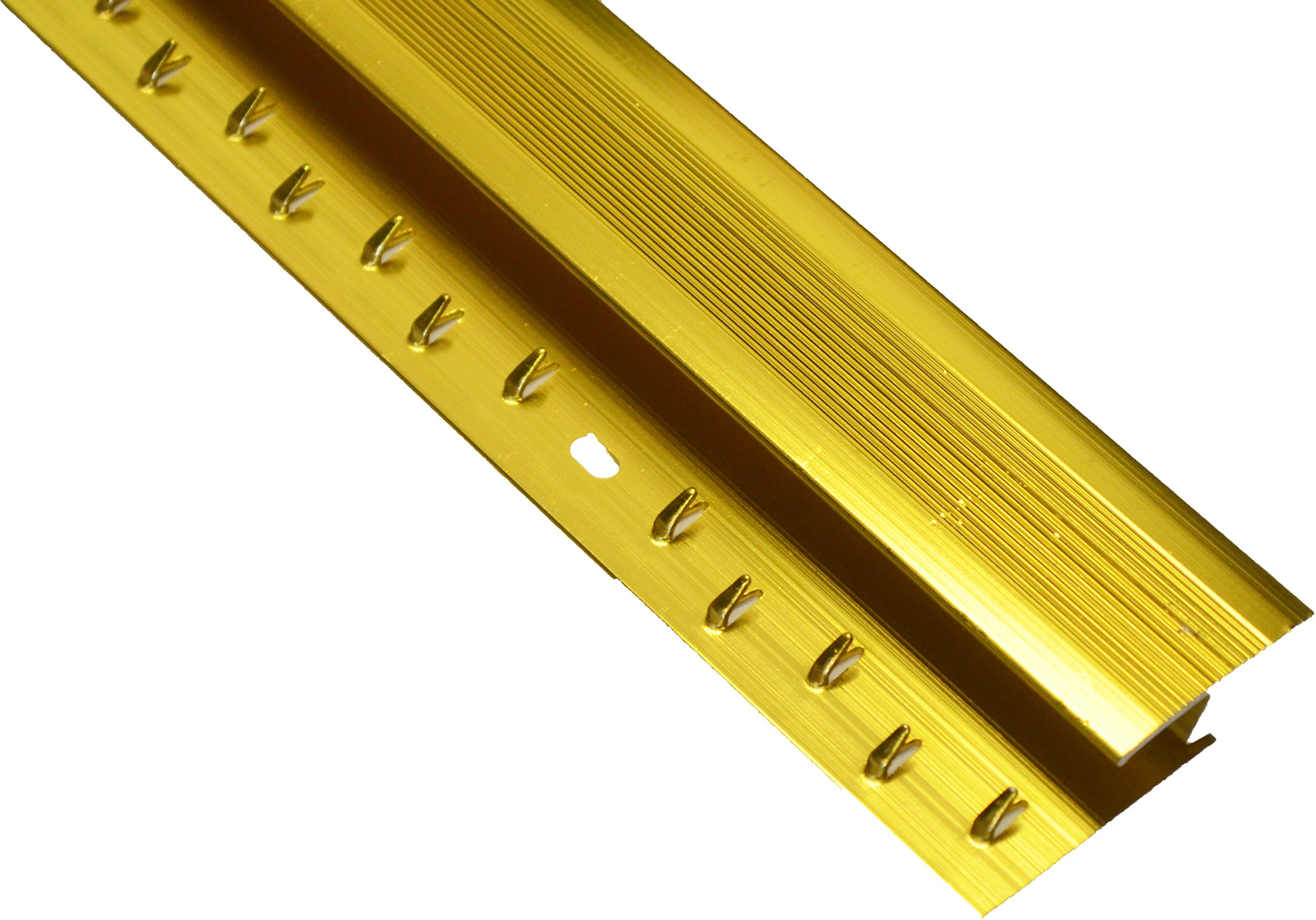 Carpet Metal Cover Trim Door BAR Grip Edging Threshold Brass/Silver (Carpet to Wood/Tile Z, Gold