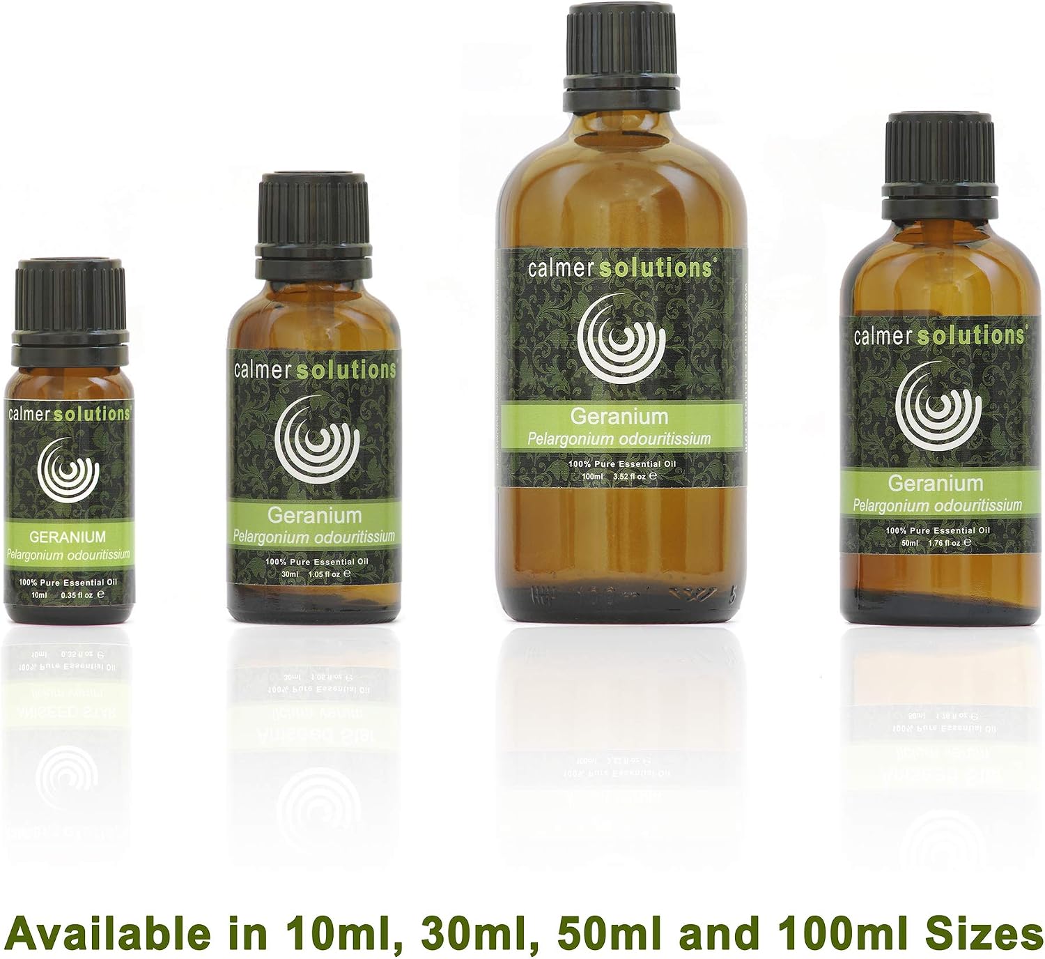 Calmer Solutions Geranium Essential Oil 10ml, 100% Pure & Natural, Floral Aromatherapy Oil for Balance Skincare & Wellbeing - Image 4