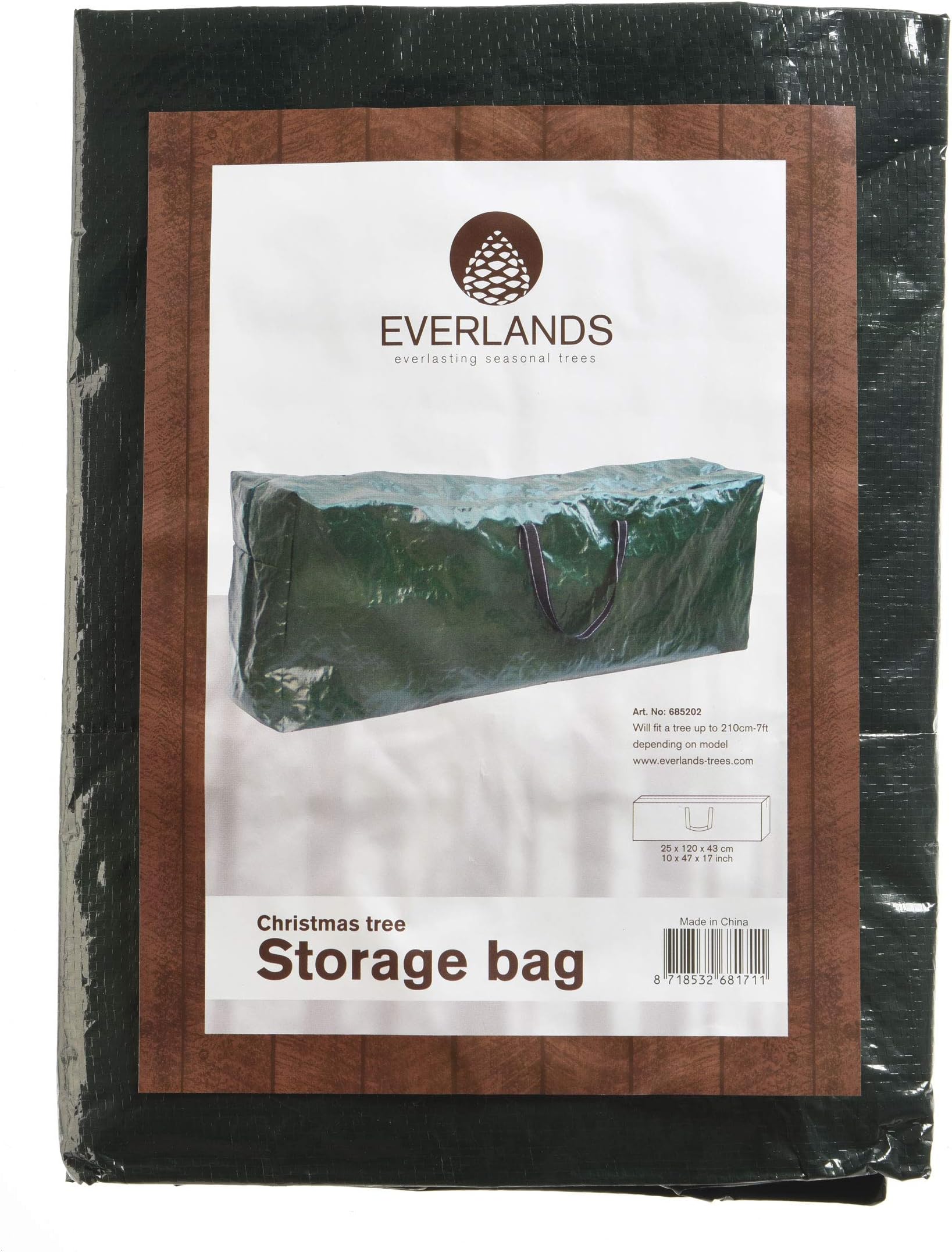 Decoris DNO4063290 Plastic Bag, Green, 210 cm x 210 cm