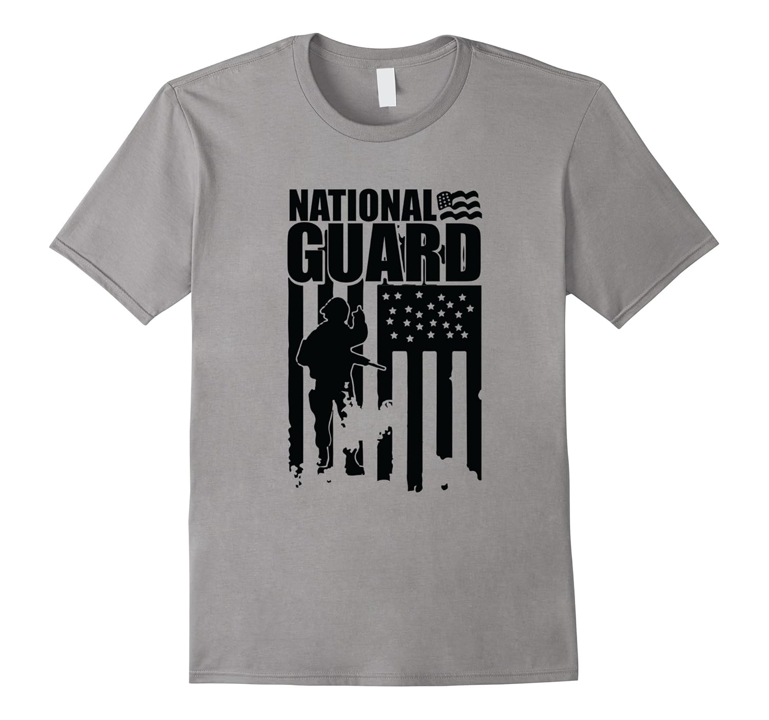 Proud National Guard Army American Flag T-Shirt-ANZ