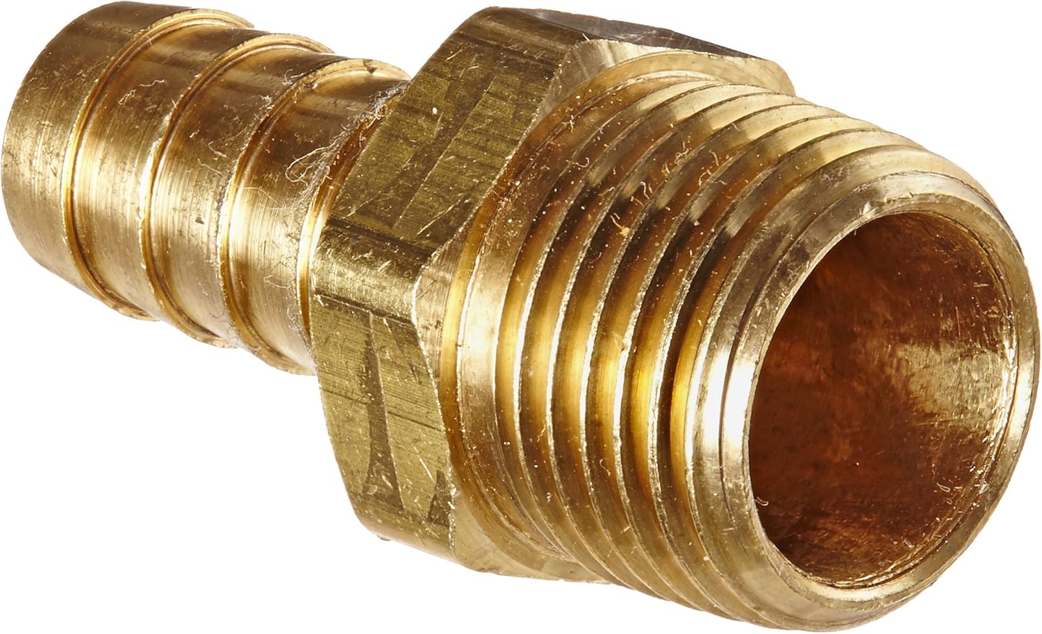 1/2 Barb x 1/2 NPT Male Pipe Anderson Metals 57001 Brass Hose Fitting