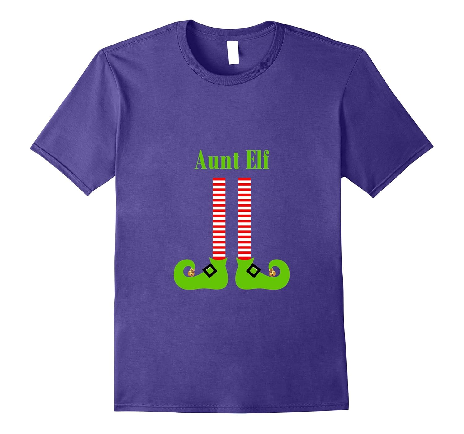 Aunt Elf T-shirt Christmas Holiday Spirit Santa's Helper-Rose