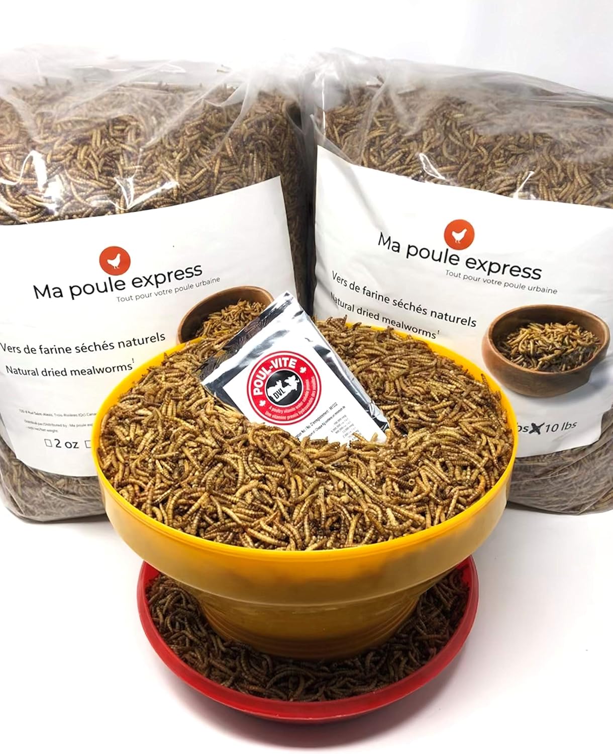 20 Lbs Hen Express Dried Mealworms for Wild Birds etc. Approx. 320,000