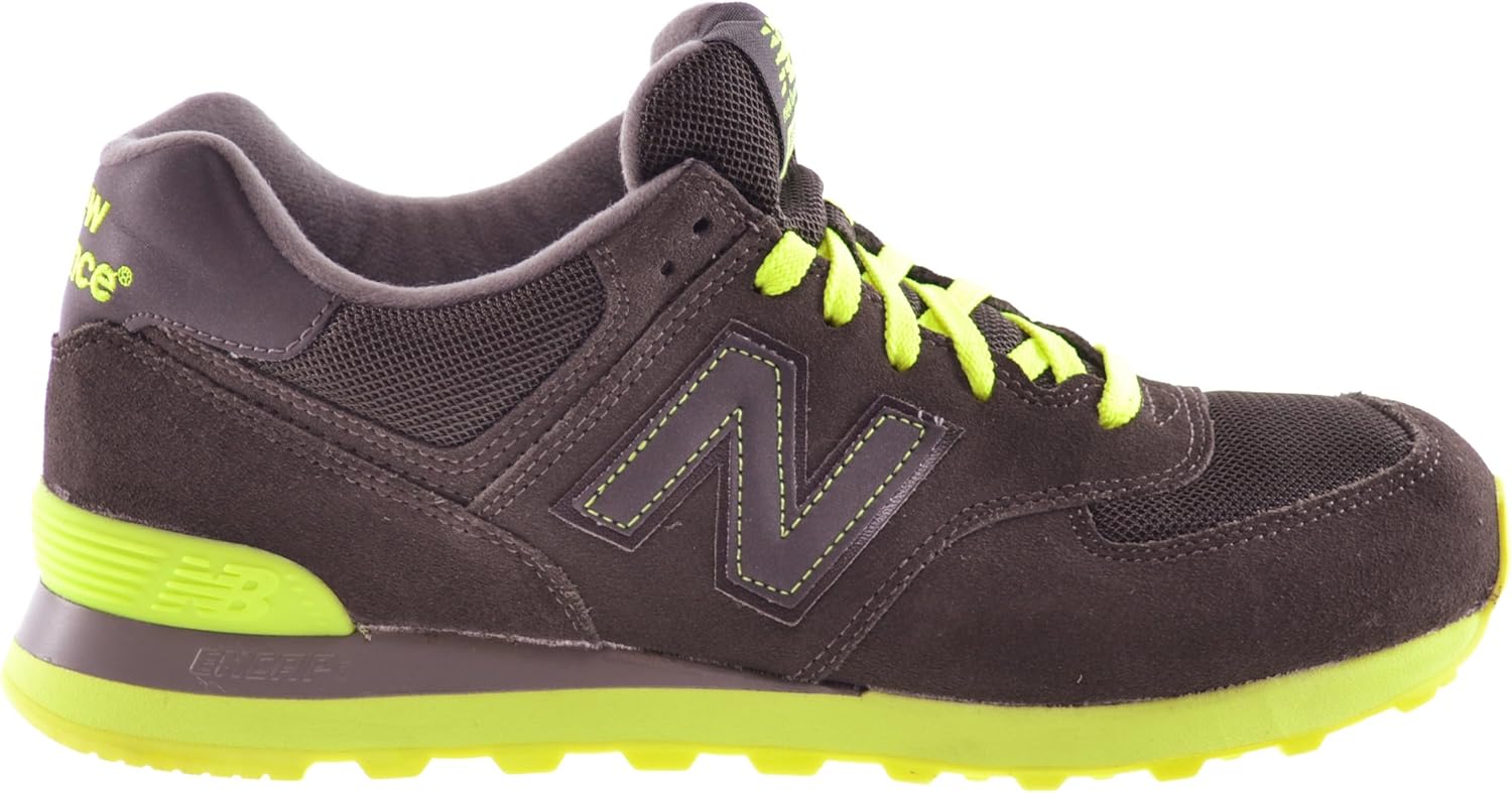 New Balance Classics Men's Running Shoes Brown/Electric Green ml574knr14 Road