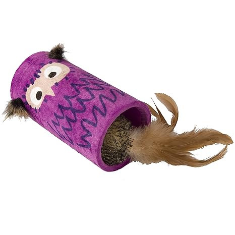 GiGwi Katzenspielzeug Melody Chaser mit bewegungsabhängigen Geräuschen, aus flauschigem Plüsch