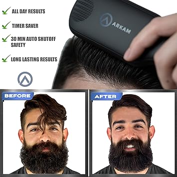 arkam premium beard straightener for men