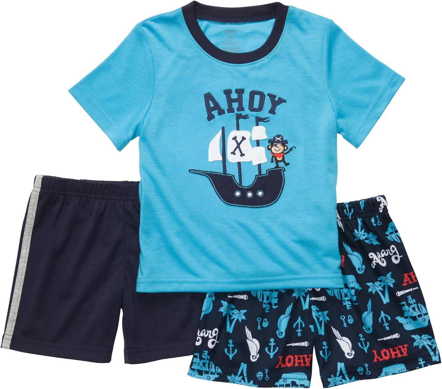 Carter's Baby Boys' 3Piece Poly Blue 12 Months Infant