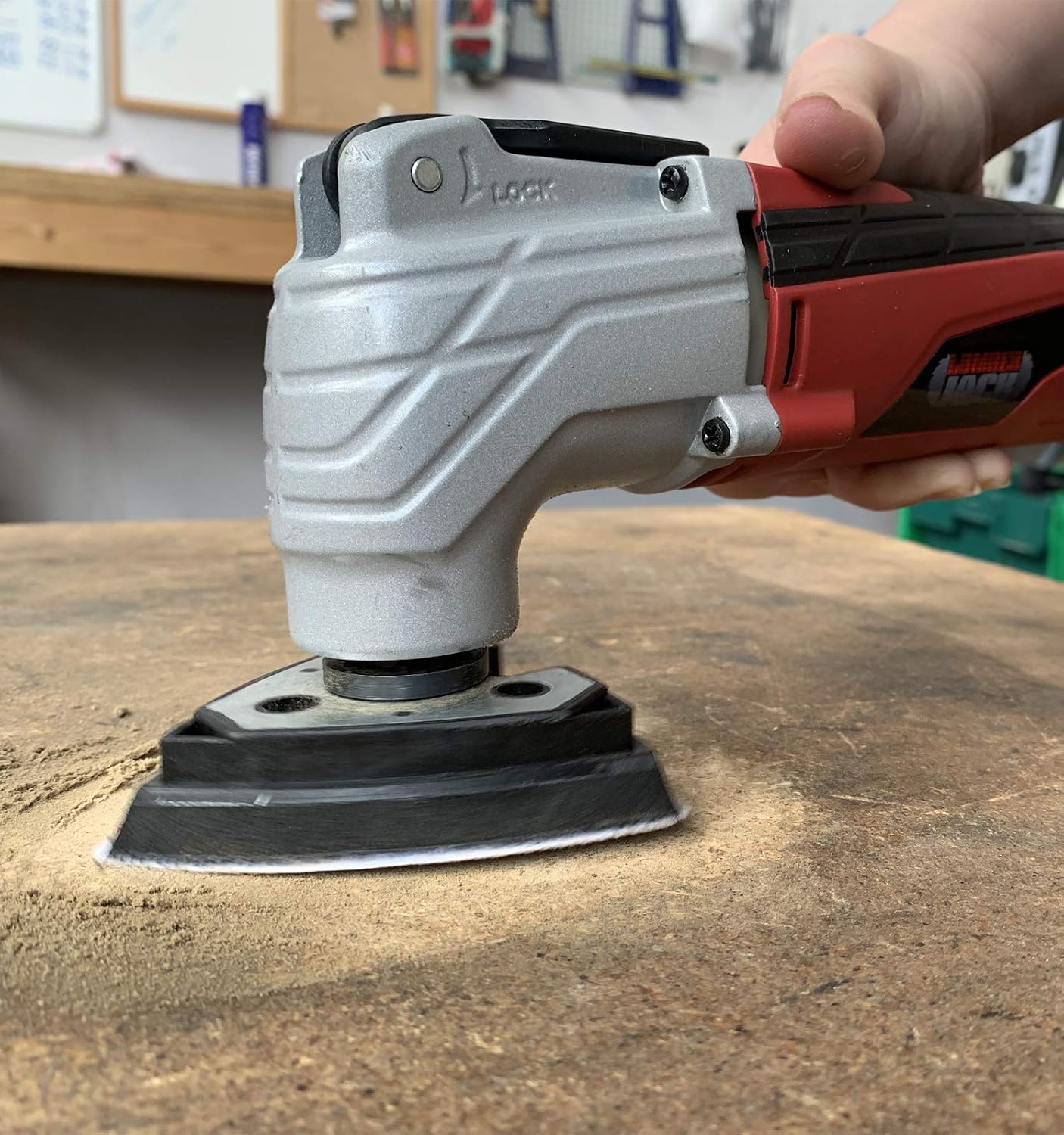 LUMBER JACK Oscillating Multi Tool 300W 240V Includes 29 Accessories for Wood Metal Sander Scraper, Red - Image 3