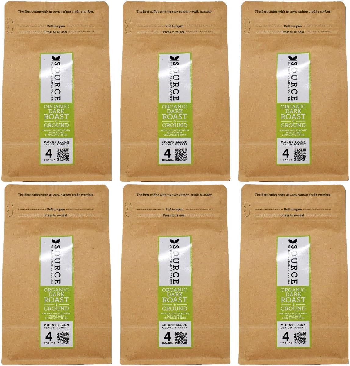 Discover Coffee Big Coffee Box - 6X 227g Ground / Filter Source Climate Coffee Uganda Mount Elgon Cloud Forest Coffees
