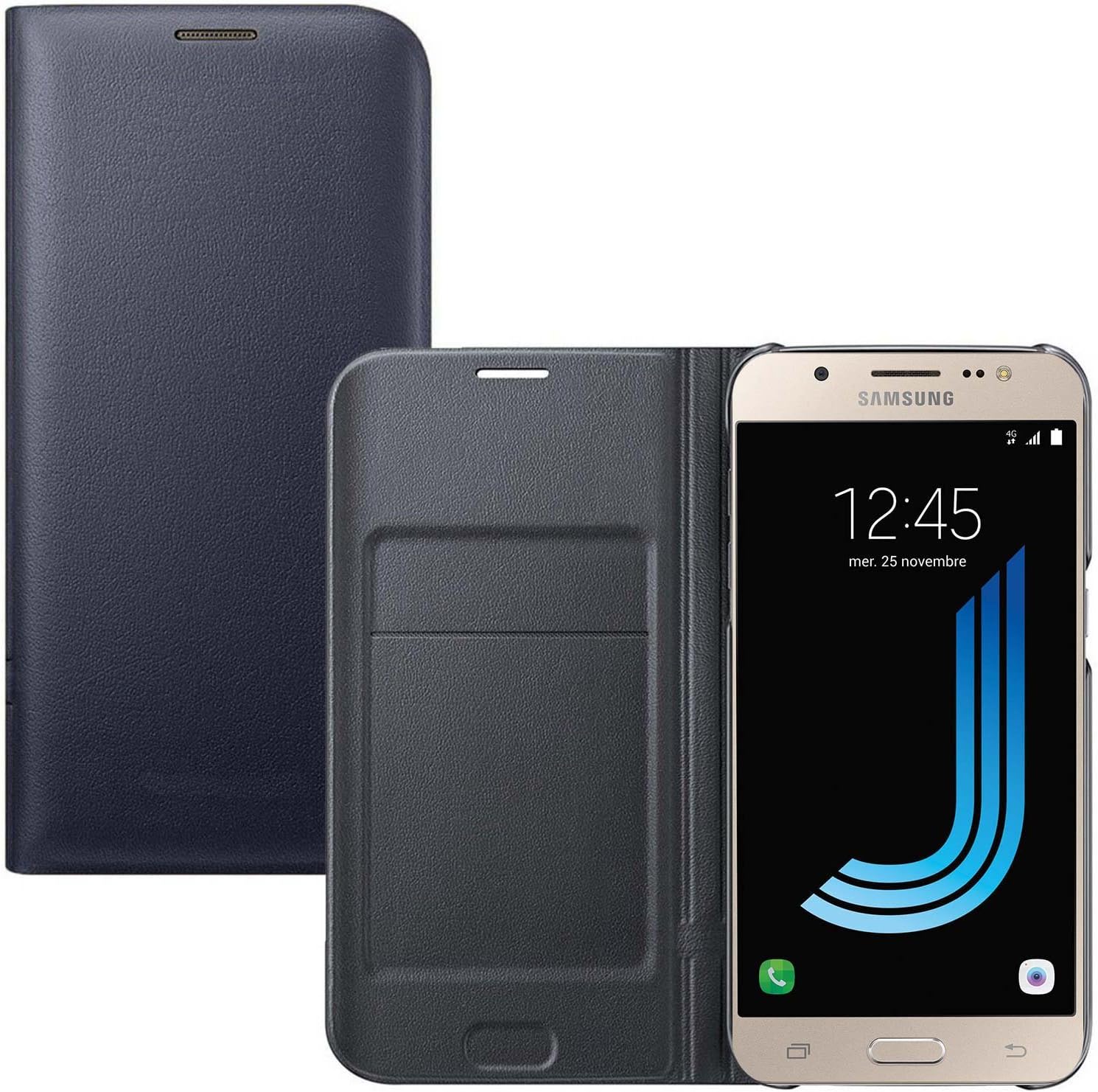 Lincivius Funda Samsung J7 2016 [Flip Cover] Carcasa Galaxy J7 2016