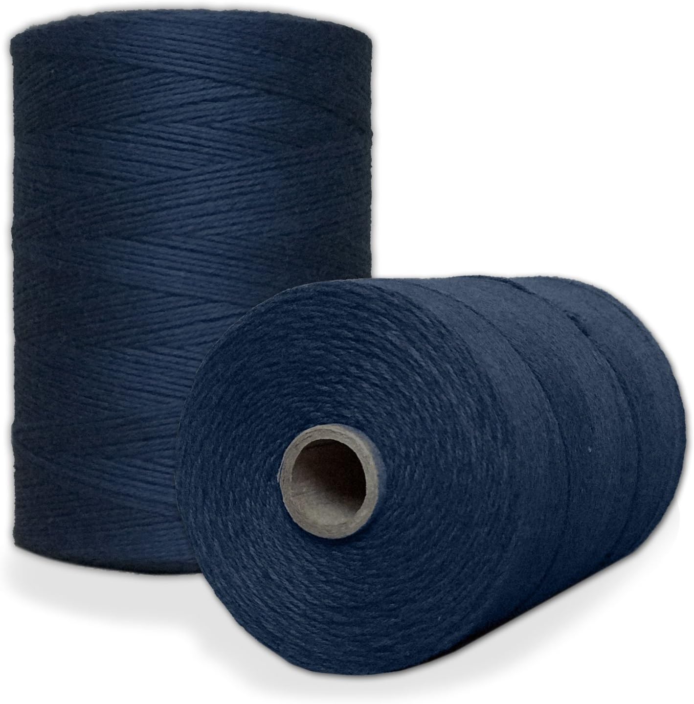 100 Cotton Loom Warp Thread (Navy Blue), 8/4 Warp Yarn (800 Yards