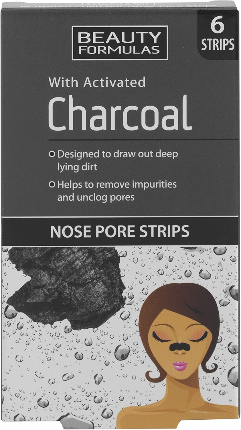 Beauty Formulas Nose Pore Strips with Activated Charcoal BigaMart