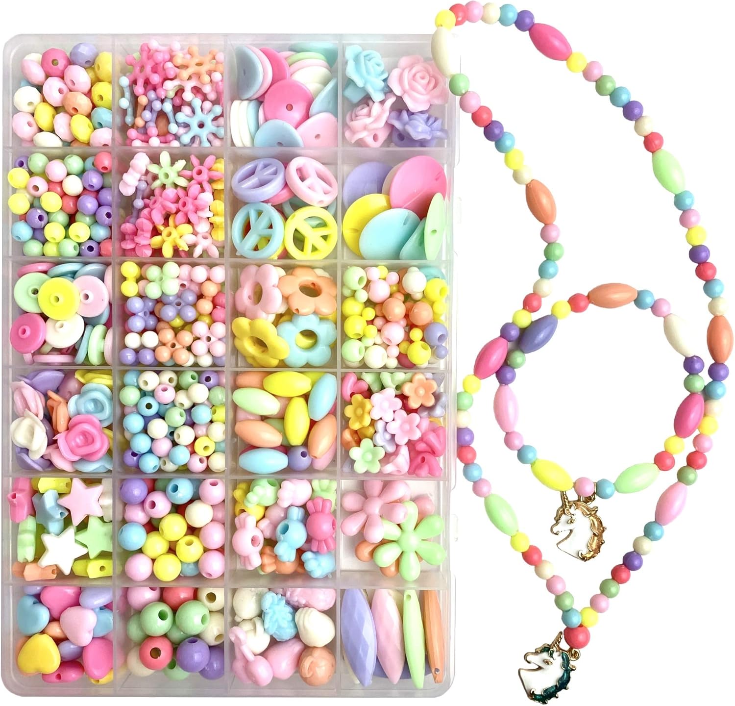 Jewelry Bead Kit for Girls with Unicorn or Princess