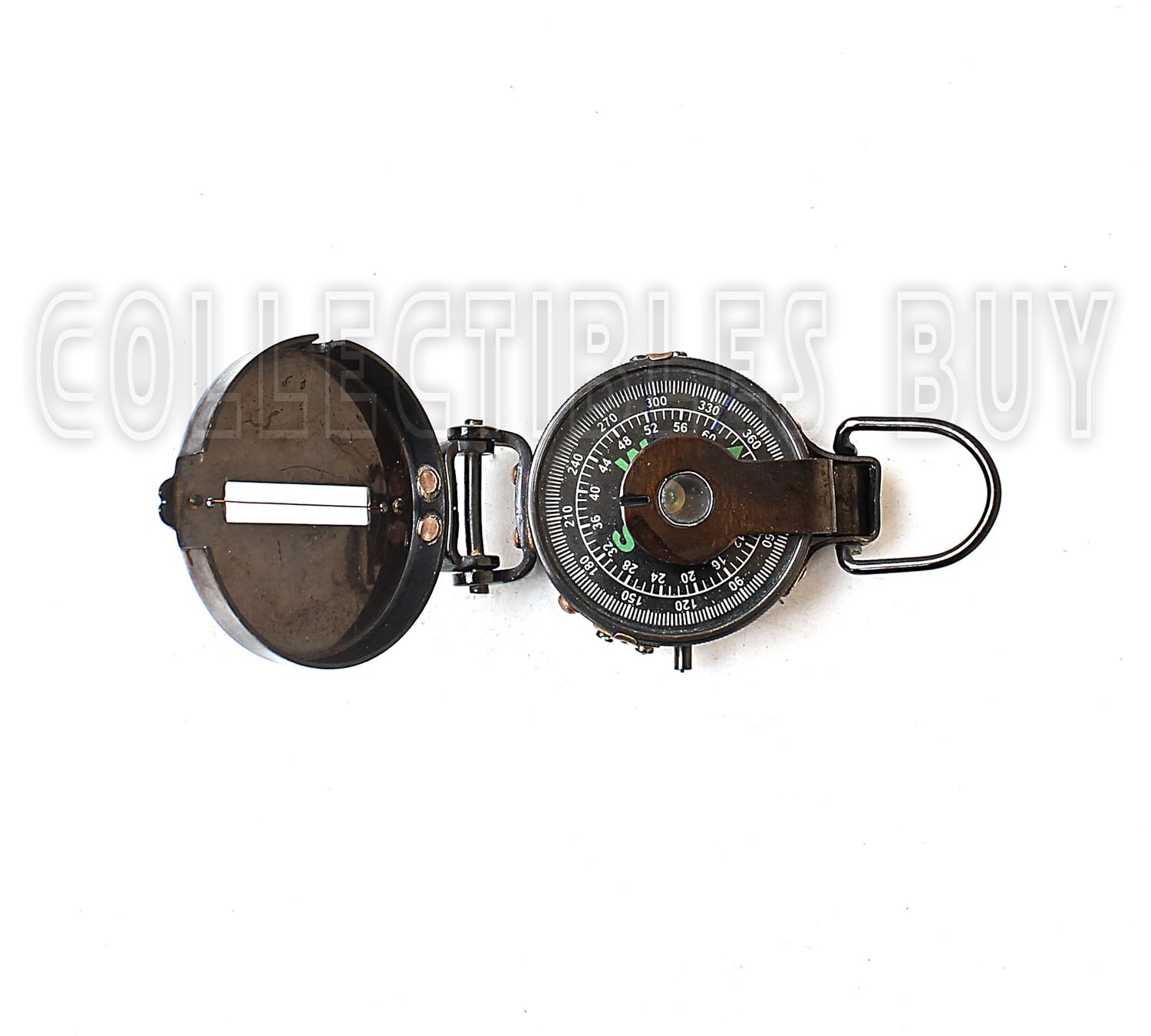 Collectibles Buy Lensatic compass black military compasses vintage