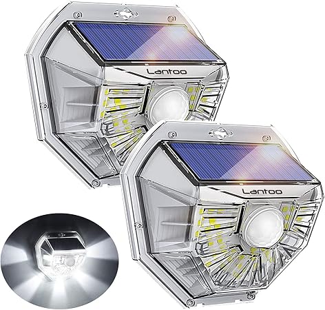 Solar Motion Sensor Light Outdoor Lantoo 40 Leds Solar Lights