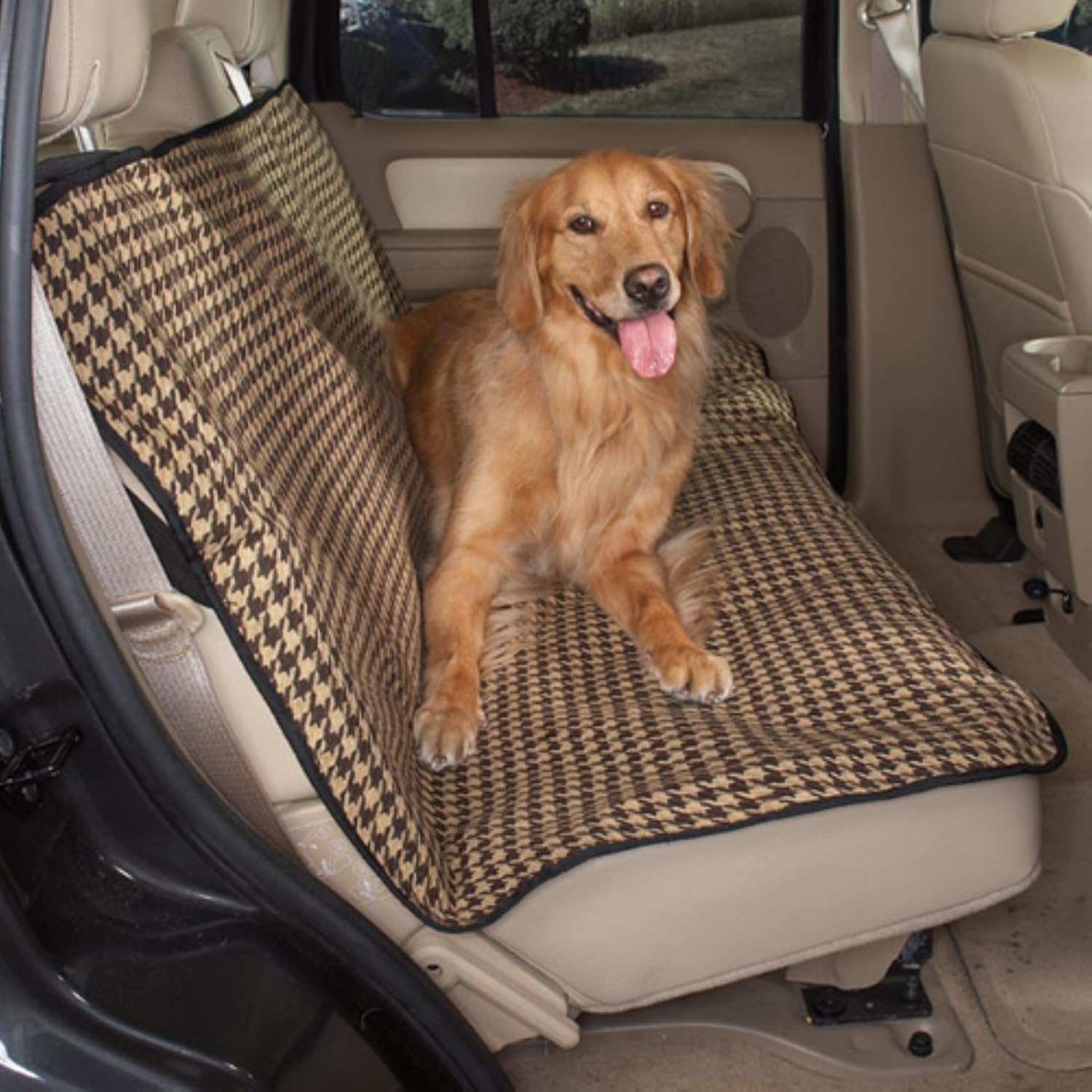 Cruising Companion Polyester Houndstooth Car Seat Cover