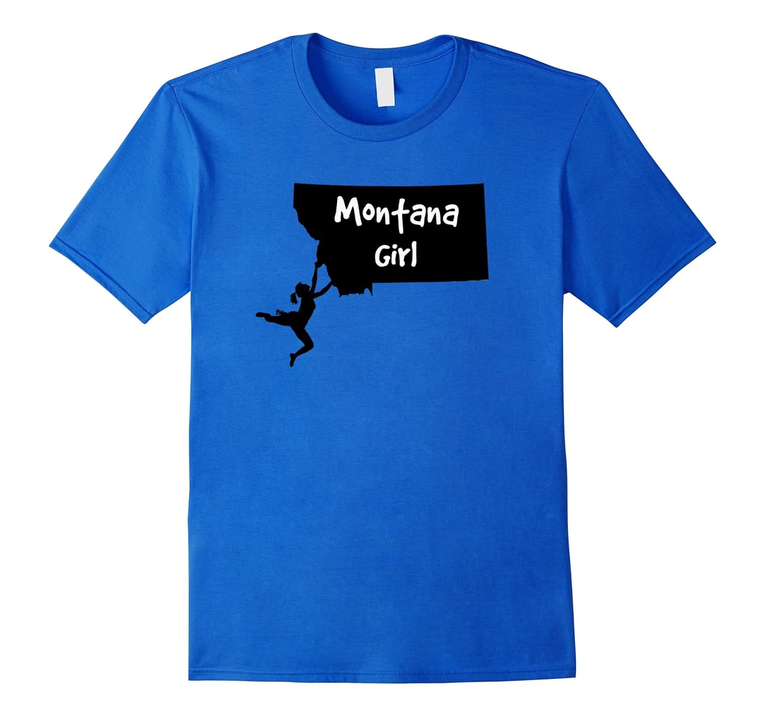 I Love Montana Outdoors Girl’s Rock Climbing TShirt