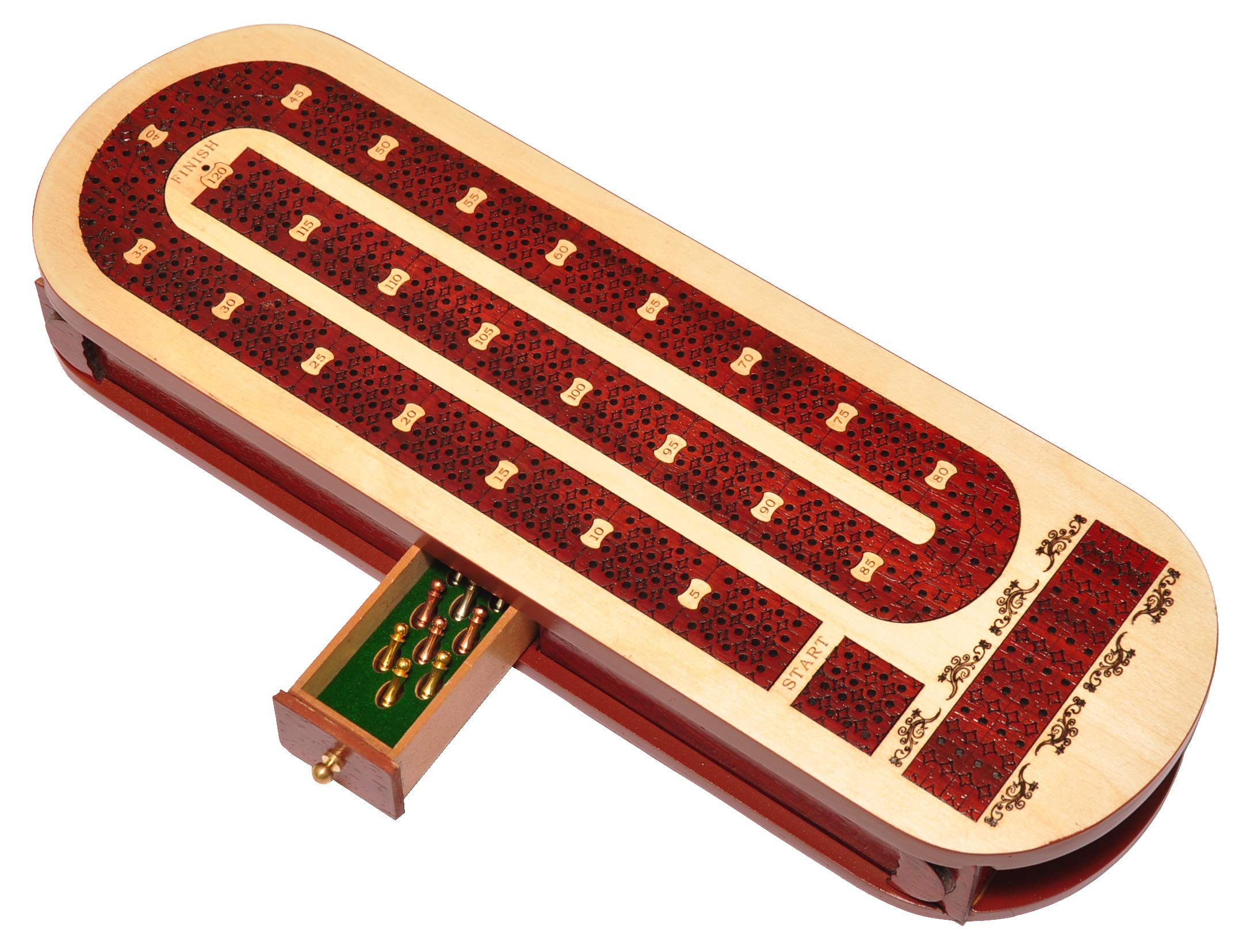 Buy Palm Royal Handicrafts 4 Track Wooden Cribbage Wooden Cribbage