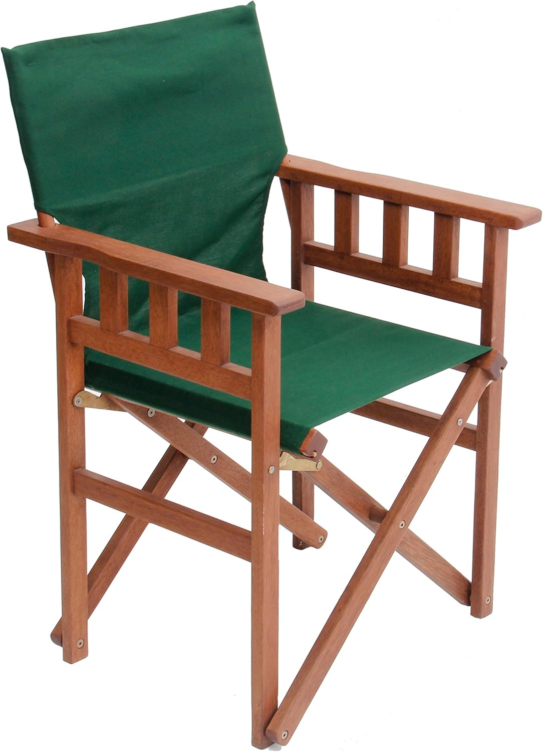 BYER OF MAINE, Pangean Campaign Chair, 20" D x 23.5" W x 36" H, Holds Up to 250 lbs, Hardwood, Perfect for Patio/Deck, Wood Folding Chairs, Patio Chair, Deck Chair, Wood Camp Chair, Natural, Single: Furniture & Decor