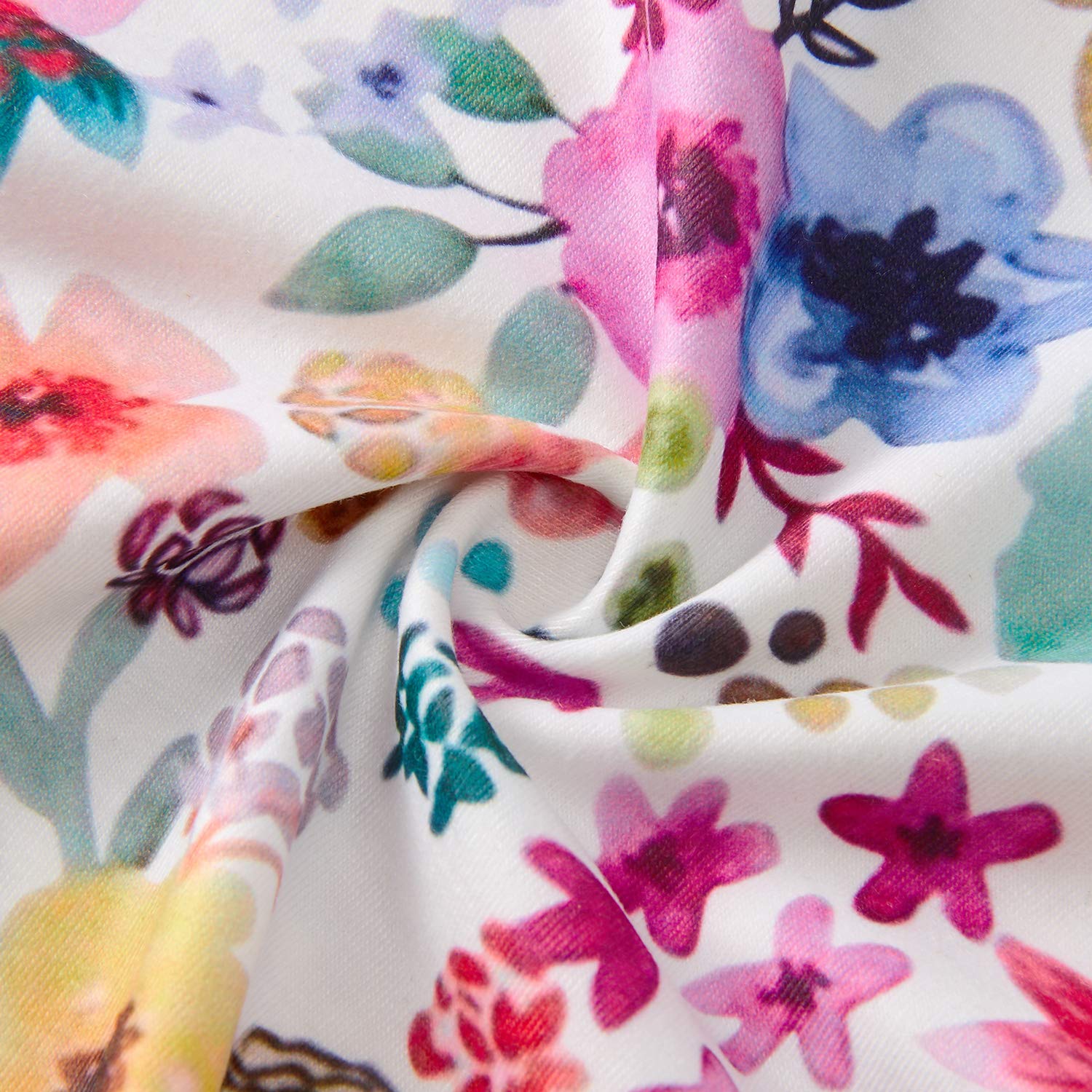 Leappearl 0-6 Months Infant Baby Jumpsuit Colorful Floral Printed Playsuit Sleeveless Romper Light Weight Cotton Fabric Onesies