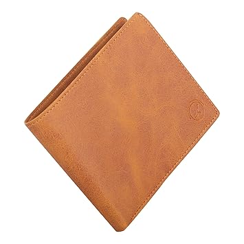LIMERENCE Tan Men's Bi-fold Wallet