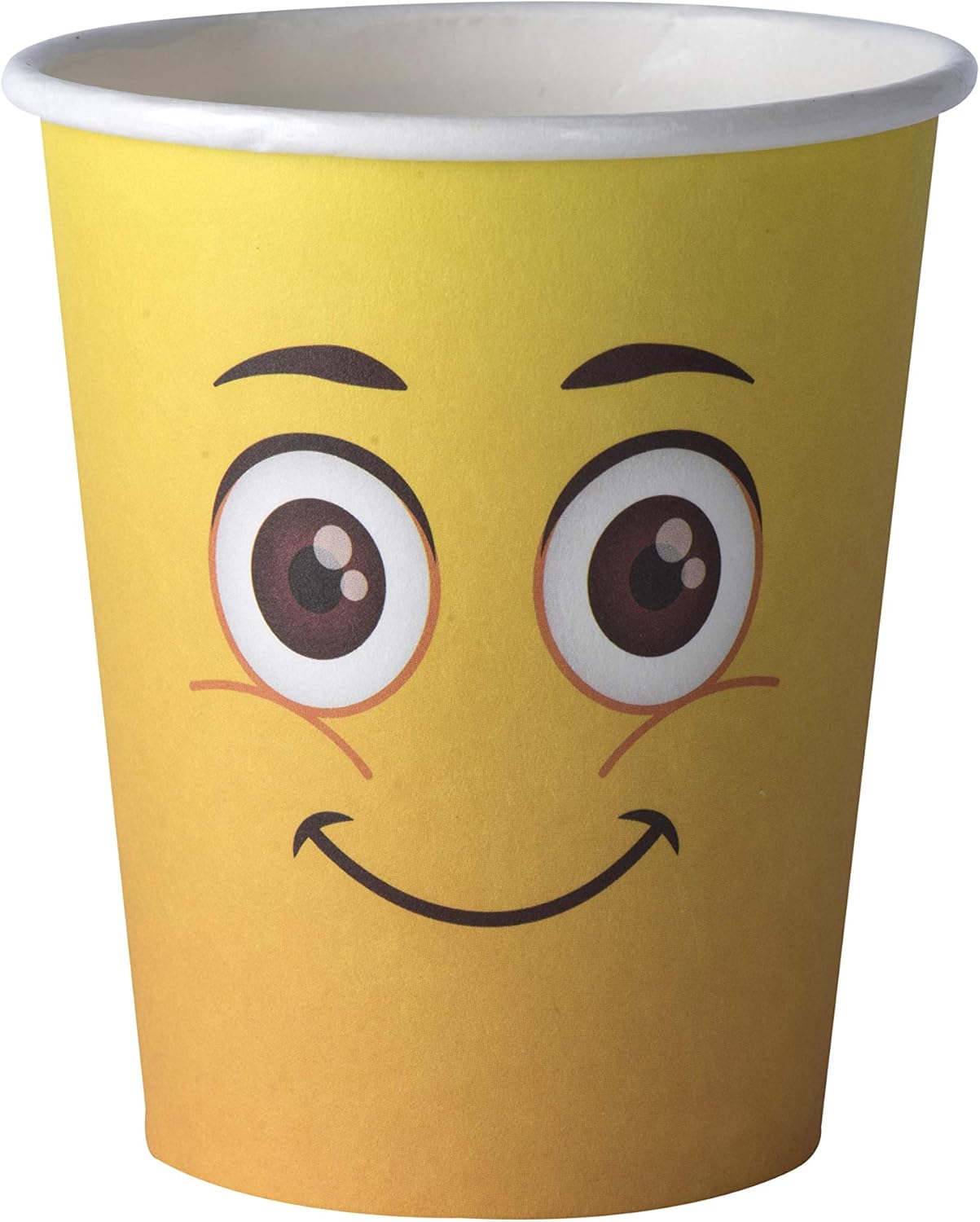 Emoji Disposable Party Paper Cups 9 oz - 50 Pack - Emojis Emoticon Party Supplies Ideal for Birthday Party Favors, Decoration, Family Dinner, Special Events