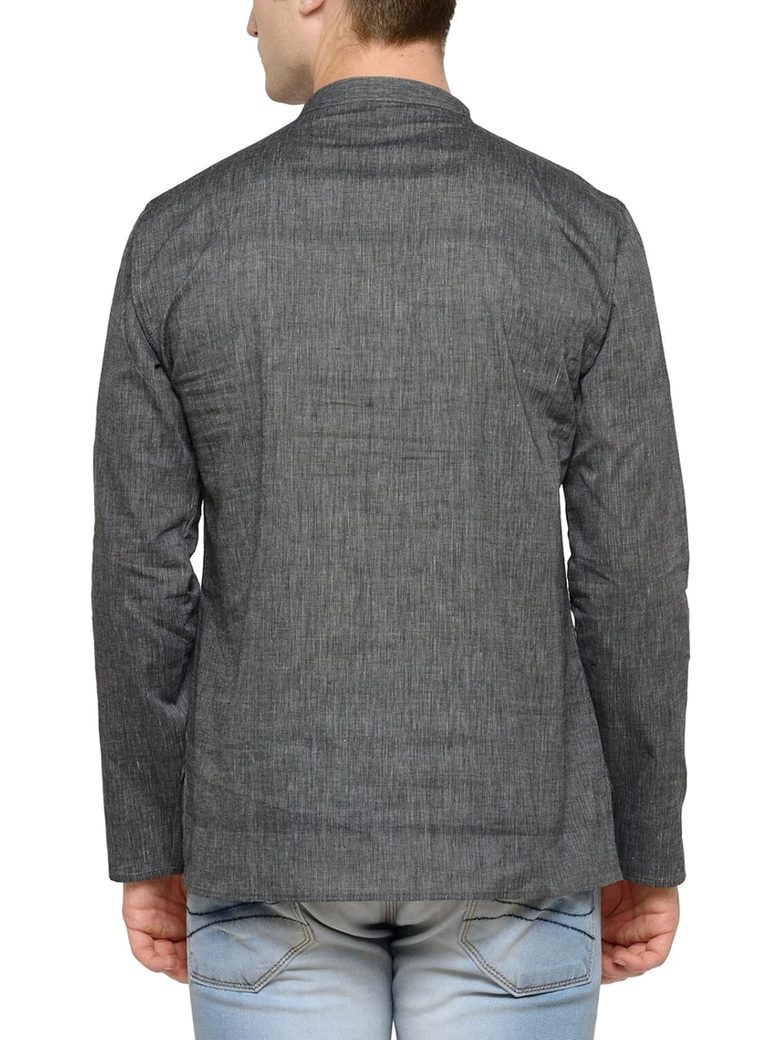 rg designers red plain short kurta for men