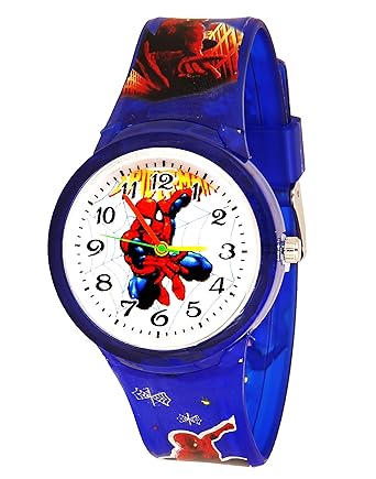 TIME UP Analog Dial Multicolor Spiderman Watch for Kids