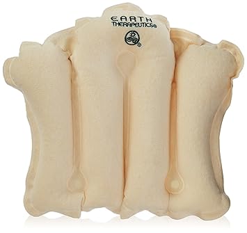 Amazon Com Earth Therapeutics Terry Covered Bath Pillow Natural