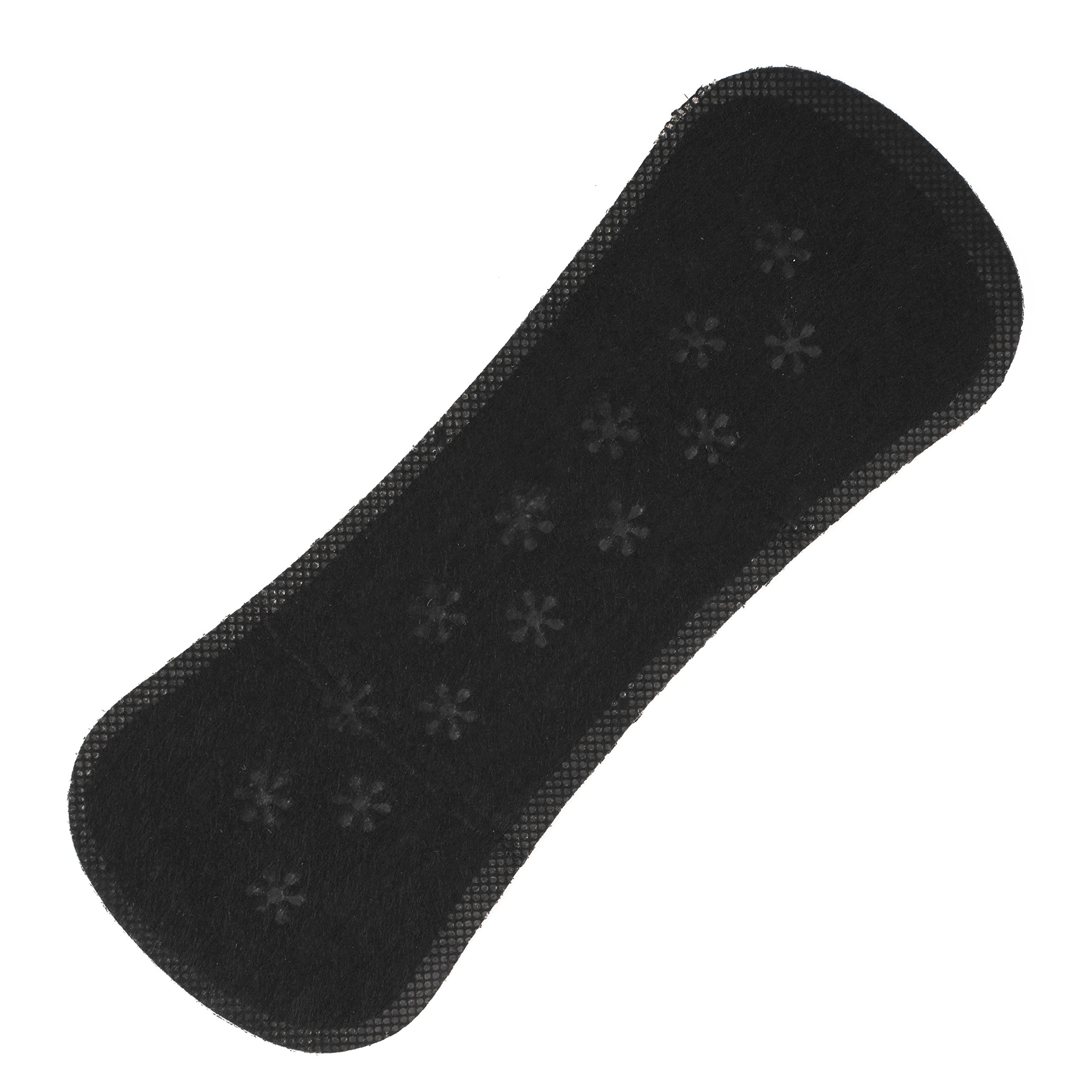 Thin Black Panty Liners Unscented, Extra Long, Super, 32 Count Package