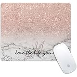 Professional Gaming Mouse Pad, Personalized Durable Non Slip Mouse Mat, Computer Desk Stationery Accessories Mouse Pads for Gift - Gold Rose