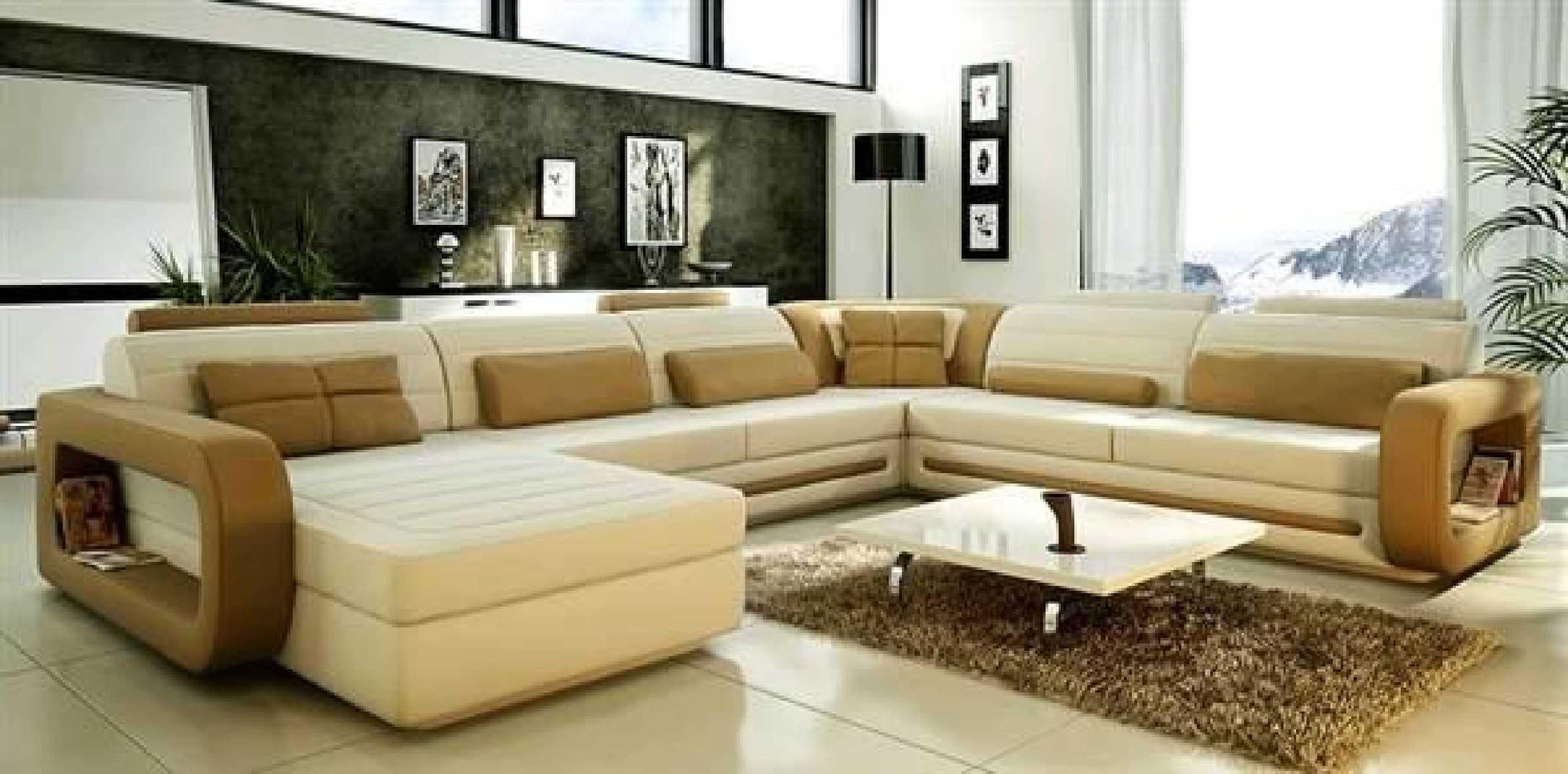 VIG Furniture VGEV-SP-1005 Divani Casa 1005 - Modern Bonded Leather Sectional