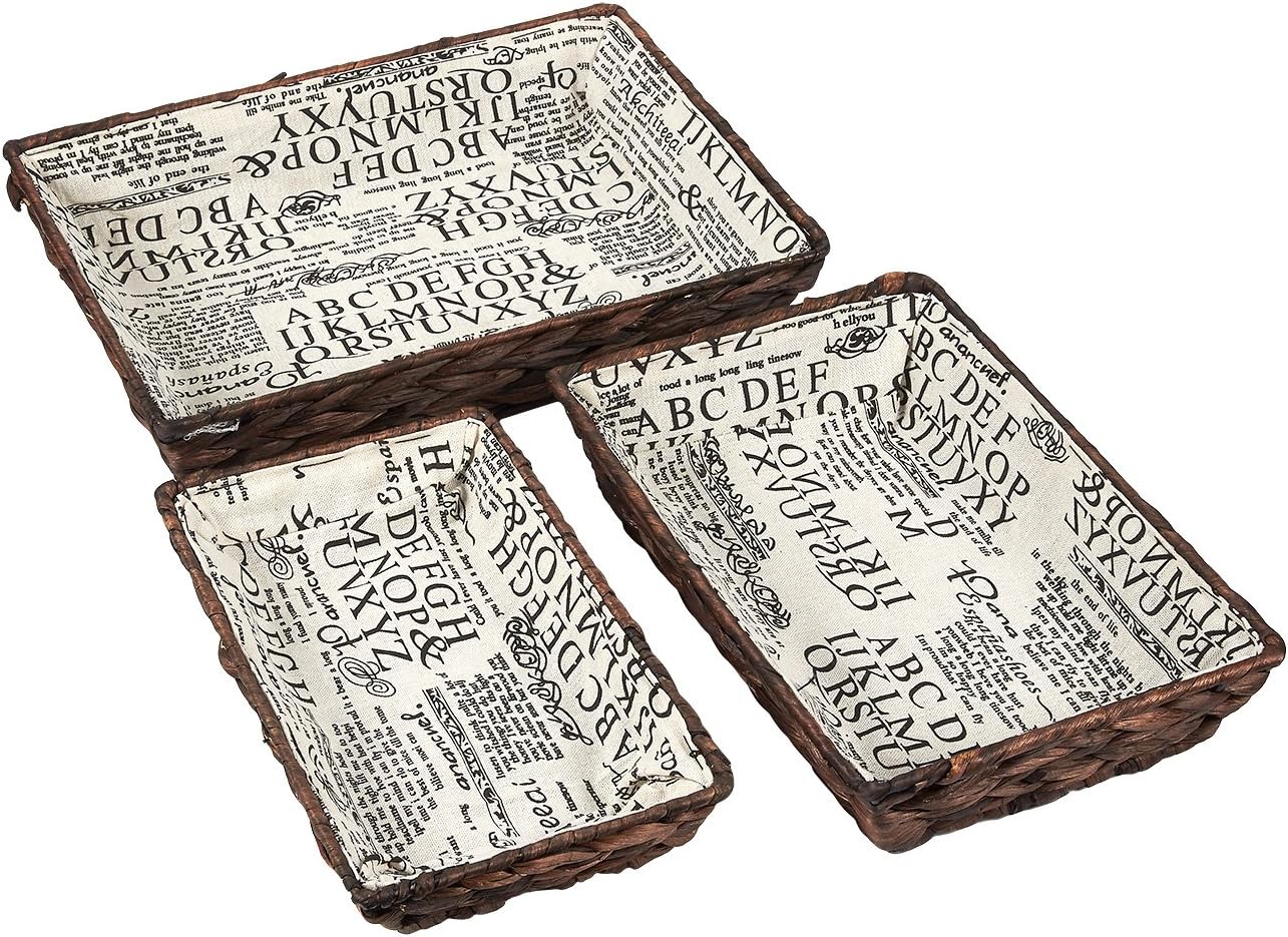 Best water hyacinth coffee table basket