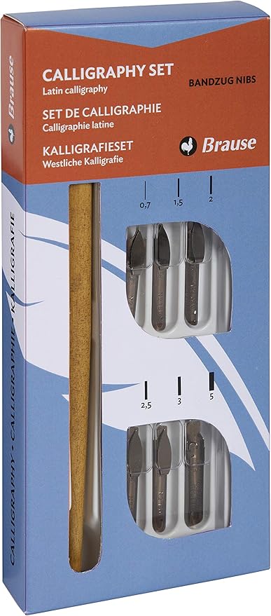 Brause 141B - Caja de 6 plumas estilográficas: Amazon.es: Oficina y papelería