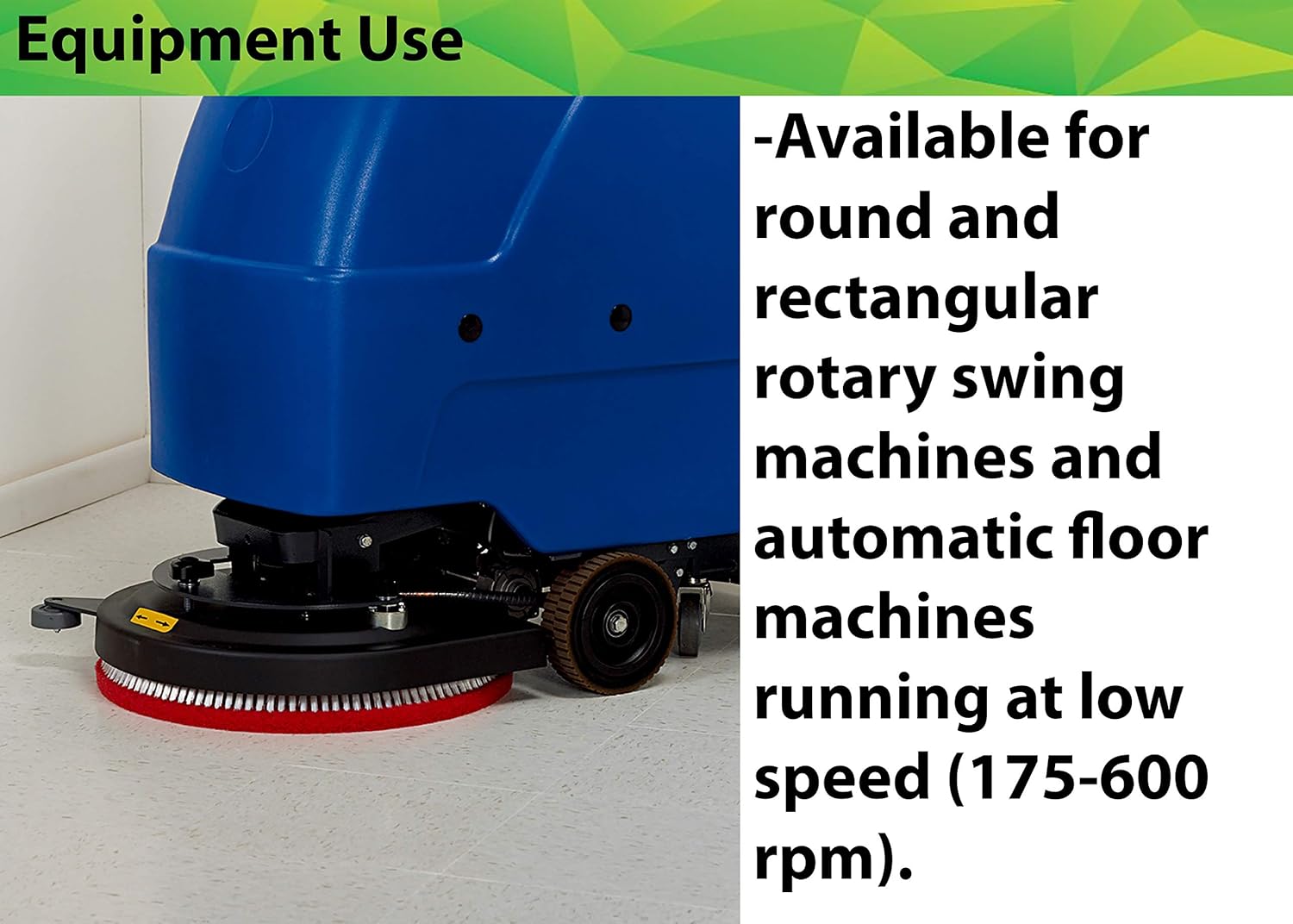 Case Of 5 3m Red Buffer Pad 5100 Machine Use 12 Floor Buffer Boen